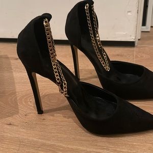 Lightly worn black heels